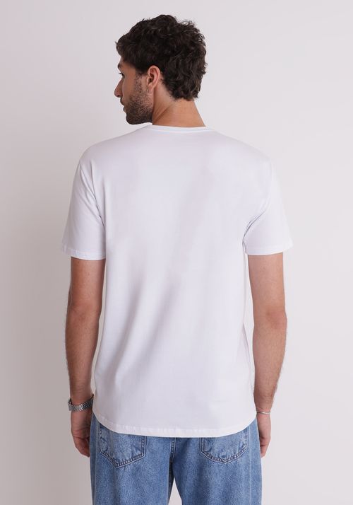 Camiseta básica cotton branca