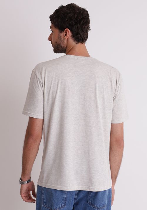 Camiseta básica gola redonda banana