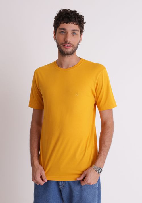 Camiseta básica gola careca