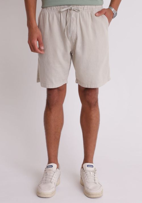 Bermuda de sarja leve com elástico