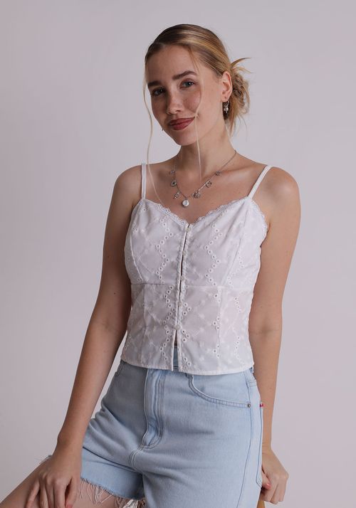 Blusa laise de alcinha