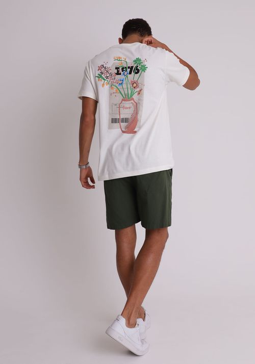 Camiseta em algodão estampa 1976