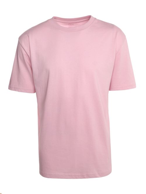 Camiseta básica gola redonda rosa