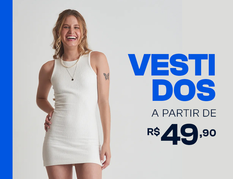 vestidos a partir de R$49,90